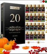 Zestaw 20 Olejków Eterycznych MAYJAM – 100% Naturalne