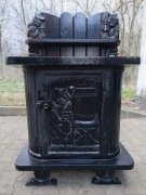 Barek rzeźbiony drewniany 