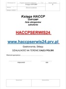 Księga HACCP, GHP/GMP,lista alergenów, szkolenie 