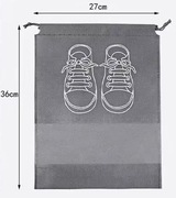 2 szt. Torby, worki z włókniny na obuwie.