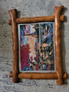 Widok wieża Eiffla haft diamentowy 