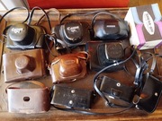 Stare skórzane futerały do aparatów 