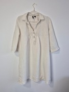Jasna lniana sukienka Mango M/L, 100% len