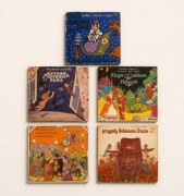 Zestaw 5 winylowych bajek muzycznych PRL, lata 70./80. winyle