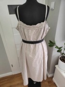 beżowa sukienka długa Coop 46 XXL bawełna lato