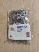 Zestaw mini klamerek - spinaczy Relaxdays – 144 szt. – SREBRNE – Nowe!