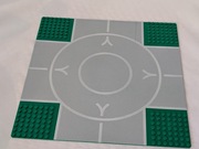 Lego City baseplate 32x32 lądowisko - Airport 6392 LANDING PAD Road Green