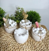 Osłonka skorupka – baza do świec, gips ceramiczny