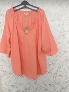Plus size piekna bluzka z lnu. Rozmiar 48-58