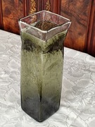 Wazon z prasowanego szkła kryształowego INGRID lata 70