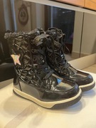 Buty dziewczęce zimowe czarne 28