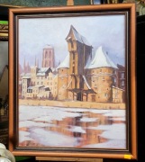 Waldemar Wesołowski - Żuraw Gdańsk olej na płótnie