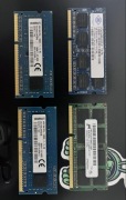 Pamięć RAM DDR3 4GB do laptopa 4 sztuki