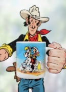 Lucky Luke komiks retro lata 90 smieszny prezent kubek Ceramiczny 