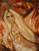 Obraz olejny na płótnie 50na 40 Anioł