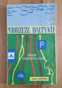 Pobrzeże Bałtyku: stara mapa turystyczna 1983