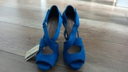 Sandały na obcasie niebieskie rozmiar 36 Eleganckie NOWE