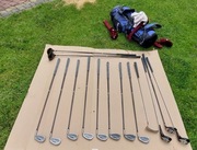zestaw kijów golfowych Spalding + dunlop torba i akcesoria