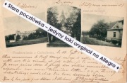 GOŁUCHÓW Pleszew Pleschen Oficyna Kościół Hotel pod Kasztanami 1902 Paryż