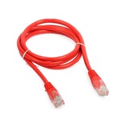 Patchcord U/UTP 5e RJ-45 0,5 m czerwony