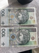 Unikat, Dwa banknoty 100zl z serii próbnej, przed emisyjne