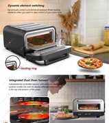 Azmsary Piekarnik do pizzy 1700W Nowy 