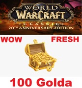 WOW SPINESHATTER GOLD 100 GOLDA ZŁOTA ZŁOTO FRESH EDYCJA WORLD OF WARCRAFT
