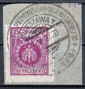 PMW Fi 192, zn. na wycinku WARSZAWA 1, Kongres...