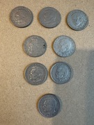 10 zł Bolesław Prus 1975, 1976, 1983, 1984. 8 sztuk monet