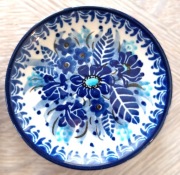 Serwis do kawy/herbaty Bolesławiec dzbanek/filiżanka sygn. M. Starzyk 