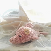 Delfinek, maskotka handmade, szydełko