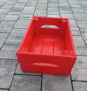 Skrzynka drewniana czerwona 