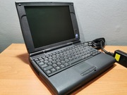 Stary działający laptop Texas Instruments Extensa 610CDT z lat 90