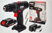 WKRĘTARKA AKUMULATOROWA FERM 20V MOCNA ZESTAW Z AKU + ŁAD - NOWA 