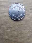 Francja 1 frank 1988 stan -I; Charles de Gaulle