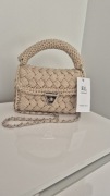 Elegancka Torebka ze sznurka Torebka Handmade Ivory