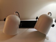 Nowoczesny czarno-biały spot - duże klosze