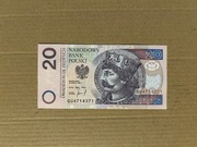 20 zł 1994 stan 1 seria GU