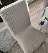 Krzesła bukowe z eko skóry z pokrowcem