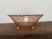 Walther Niemcy Rozaliowa Duża Patera Dekoracyjna