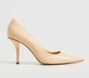 MANGO kremowe czółenka NOWE szpilki 100% skóra naturalna 38