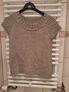 ciepły bezrękawnik damski dziewczęcy gruba wełnaM 