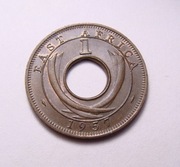 Brytyjska Afryka Wschodnia 1 cent 1957 H PIĘKNA! RZADKA!