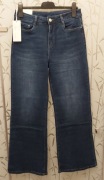 MISS SISTER WŁOSKIE ELASTYCZNE JEANSY 42 SZEROKA NOGAWKA