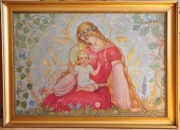Jedyny Oryginał Obraz Olejny NA PŁÓTNIE MADONNA E. HOMA