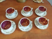 Antyczny zestaw kawowy - pozłacany Bogucice