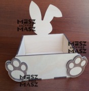 Drewniany koszyczek wielkanocny zając prezent 11 za 10 #MiszMówiszMasz