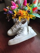 białe skórkowe skórzane  półbuty trzewiki sneakersy za kostkę Blackstone