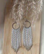 Kolczyki z japońskich koralików.