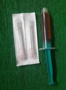 Pokarm , jedzienie  dla mrówek Miód w strzykawce 4:1 ml + igły 